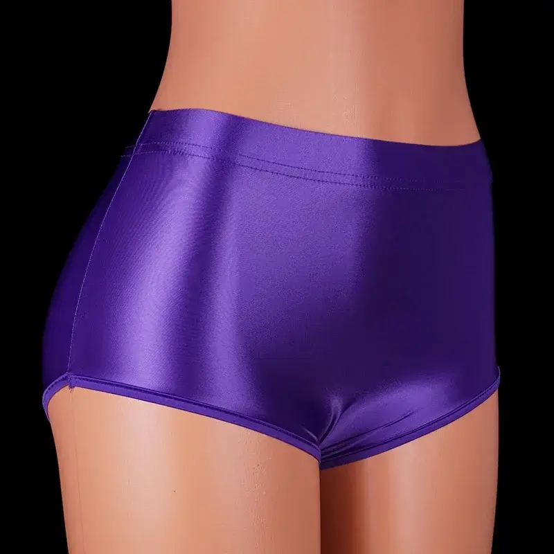 Satin glänzende Spandex-Shorts für Männer, extra kurze Biker-Shorts, glänzende Fitness-Kleidung, sexy Glitzer, Laufen, Fitnessstudio, sexy Unterwäsche für Männer — image 13