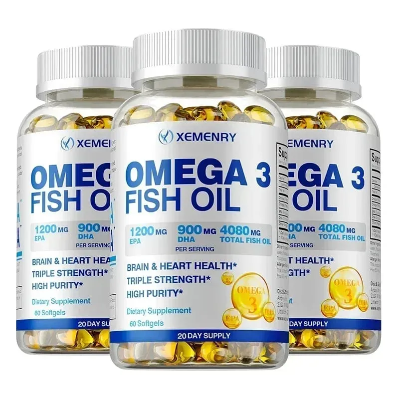 Minyak Ikan Omega-3 - Meningkatkan Kepekatan Memori dan Kognisi Menggalakkan Kesihatan Otak dan Mata Meningkatkan Fungsi Imun — image 11