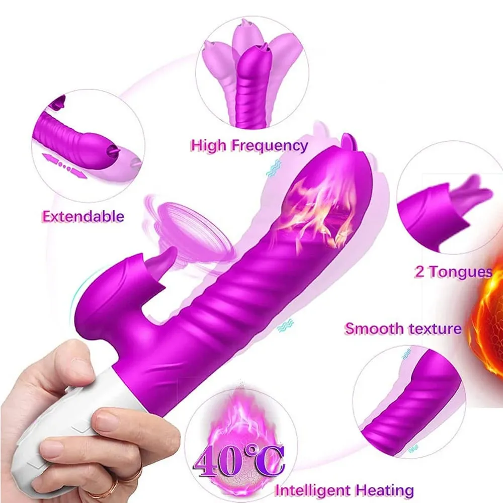 Godemiché vibrateur d'orgasme rapide pour femmes, vibrateur chauffant, stimulateur de point G, Vibro femelle, ventouse de Clitoris, jouet sexuel pour adulte — image 2