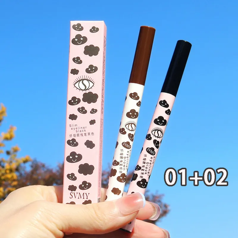Ultracienki naturalny matowy eyeliner w płynie wodoodporny szybkoschnący dolny jedwabnik do rzęs długopis wysoki pigment gładki narzędzie do makijażu oczu