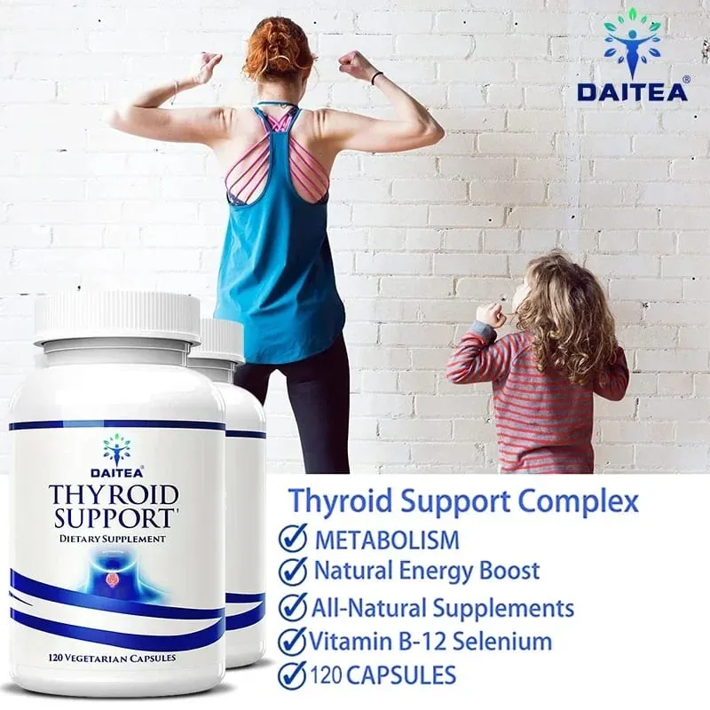 Thyroid supplement rich in iodine vitamin B12 zinc selenium promotes thyroid health and relieves fatigue — image 2