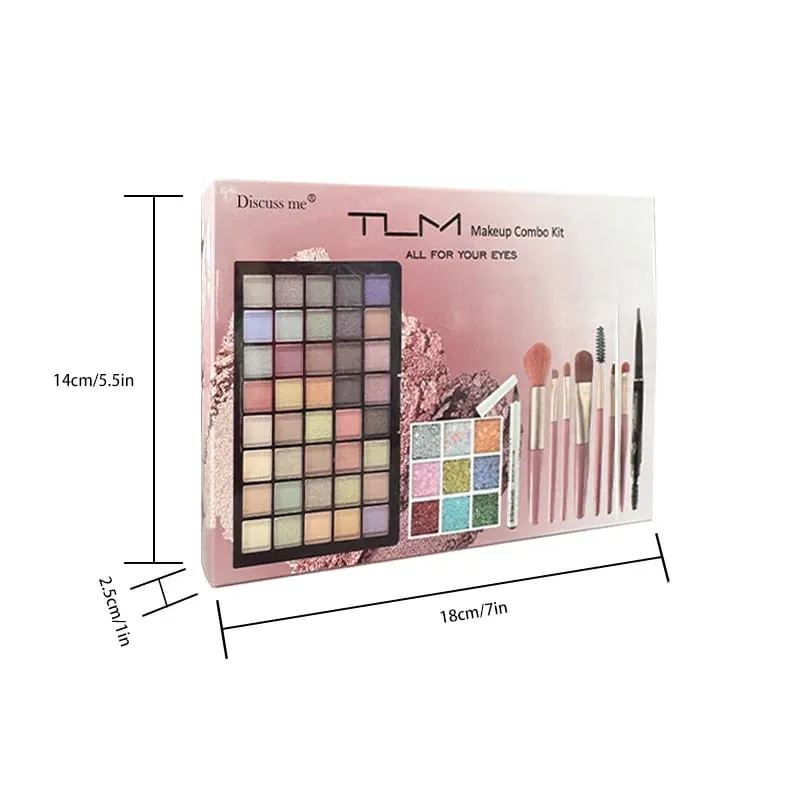 TLM Kit de maquillage Combo Kit de maquillage pour les yeux ensemble de maquillage Portable Mini Kit de maquillage crayon à sourcils Eey Shadow Palette cadeau parfait