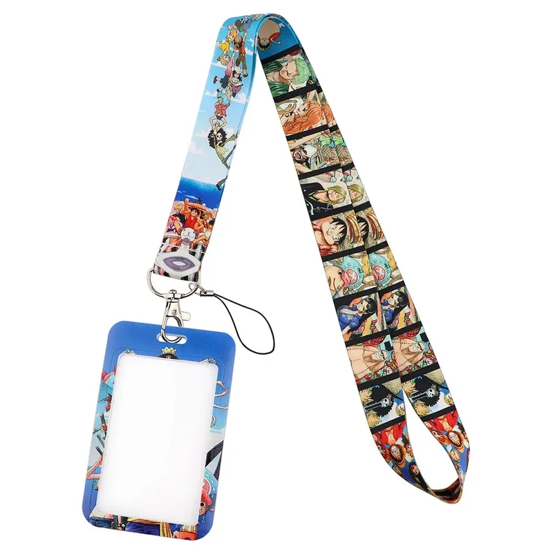 Pemegang Tauliah Rantai Kunci Lanyard Leher Untuk Pemegang Kad Kredit Pas Kad Akses Aksesori Anime Cosplay — image 3