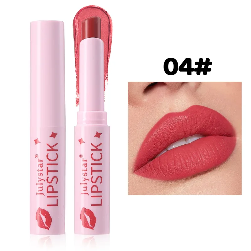 Brauner, mattierter Samt-Lippenstift für Make-up, 8 Farben, wasserfest, matt, Konturtönung, Lippenstift-Stift, langlebig, sexy, rosa, rote Lippenglasur — image 12