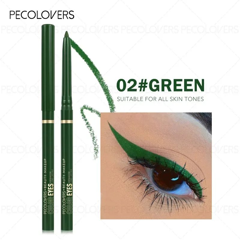1pcs Eyeliner Green and Black Waterproof and Sweat-proof Long-lasting and Natural Eyeliner Pen Eye Cosmetics — image 7