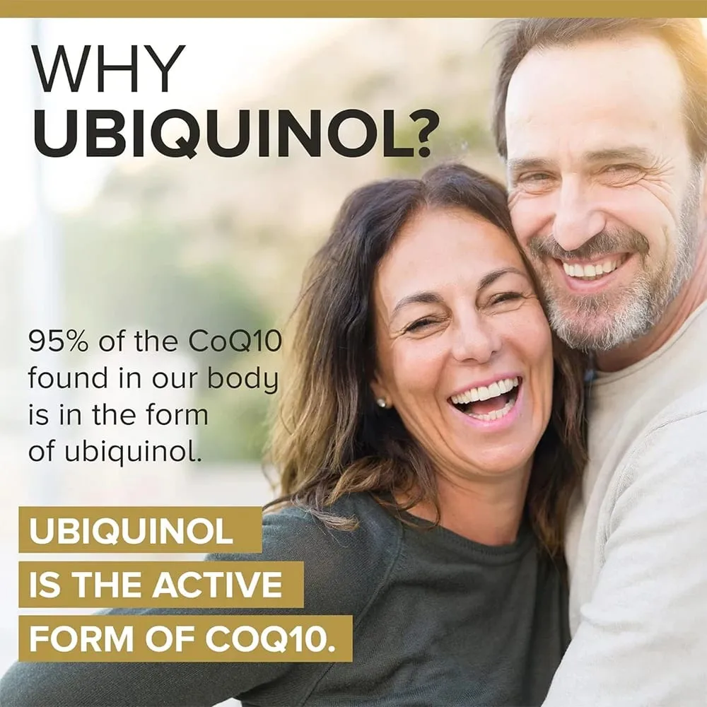Ubiquinol CoQ10 Vegetable Capsules Antioxidant Support Joint Cellular Energy Production Heart & Cardiovascular Health — image 6