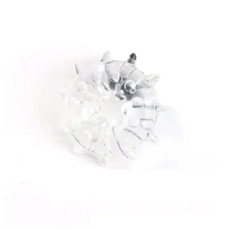 Anello del rubinetto Ritardo Eiaculazione Spikes Giocattoli per adulti Per gli uomini Ingrandimento del pene Anello del pene in silicone Giocattoli del sesso maschile Erezione più forte