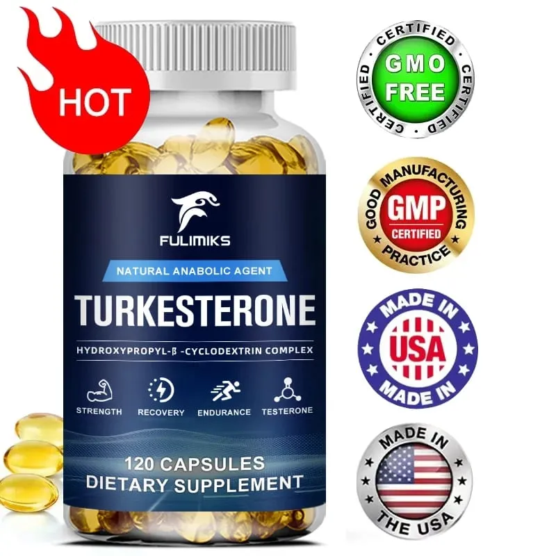 Turkesterone - 에너지 부스트 지구력 향상 에너지 및 근육 건강 지원 - 건강 보조 식품 - 120 캡슐 — image 2