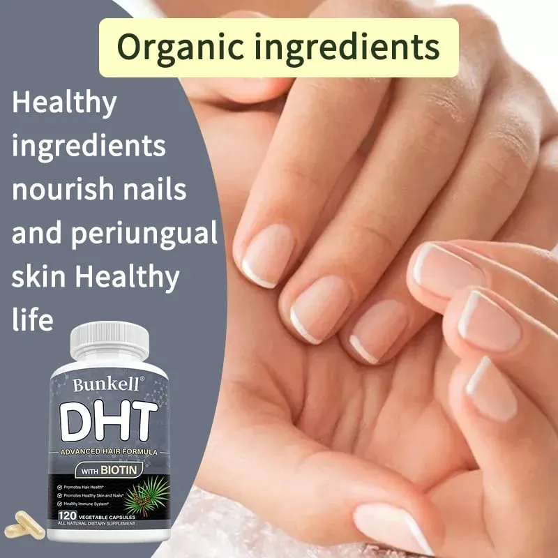 DHT Blocker Premium Hair Care Formula with Biotin Supplement Support Healthy Hair Skin and Nails Promote Immune System — image 6