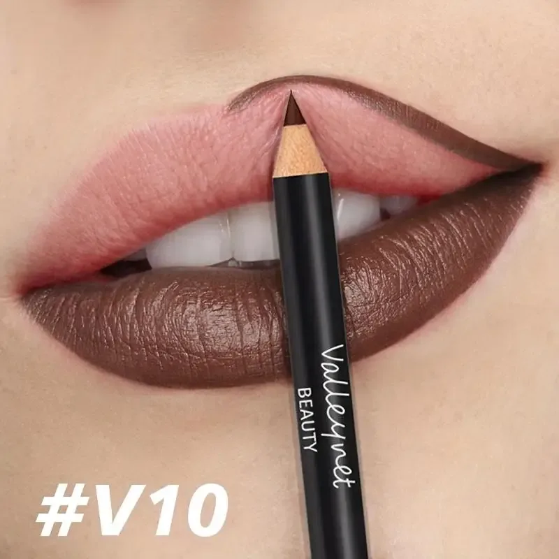 Wood Velvet Matte Lip Liner | Long-Lasting Non-Drying | Versatile Colors | Includes Berry Brown Pink Purple and Red — image 8