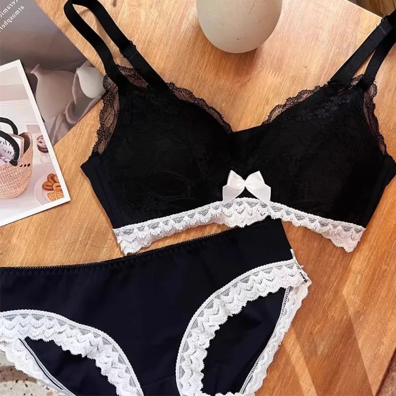 สไตล์ฝรั่งเศสไร้สาย Shaping ชุดชั้นในชุด Push Up Lift Anti Sagging Lace Bra Luxury Comfort สนับสนุนสุภาพสตรีชุดชั้นในทุกวัน — image 3
