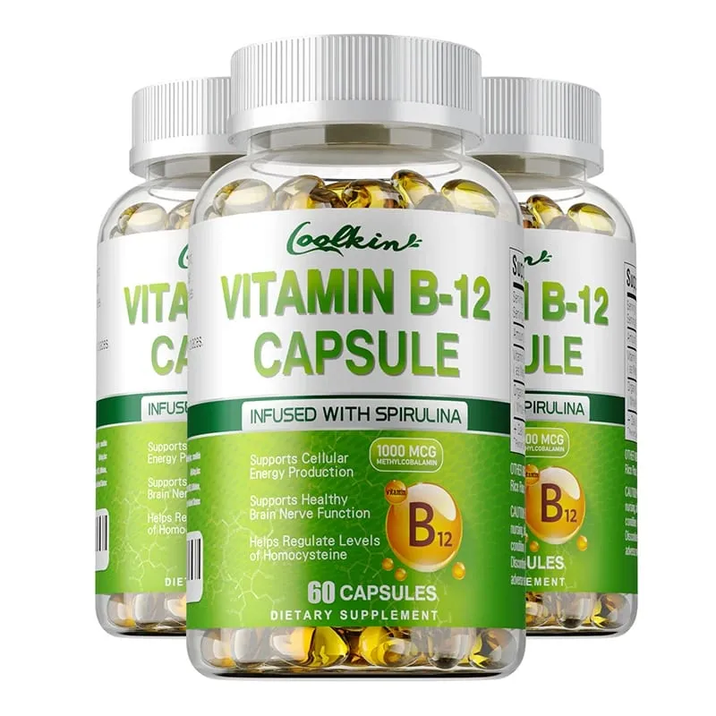 Vitamin B12 Kapsler - Methylcobalamin Supplement for Mind Energy Brain Mood Heart Support — image 10