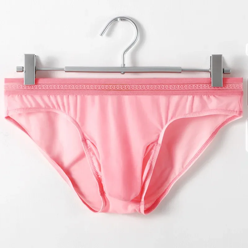 Calzoncillos de seda helada para hombre, ropa interior ultrafina de secado rápido con cintura de encaje elástica, ropa interior de Bikini transpirable sin costuras, 1/3 Uds. — image 28
