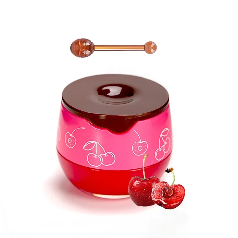 5.5g Maschera per dormire sulle labbra Notte Mantenimento del sonno Idratante Lucidalabbra Crema candeggina Nutriente Cura delle labbra Miele alla fragola — image 10