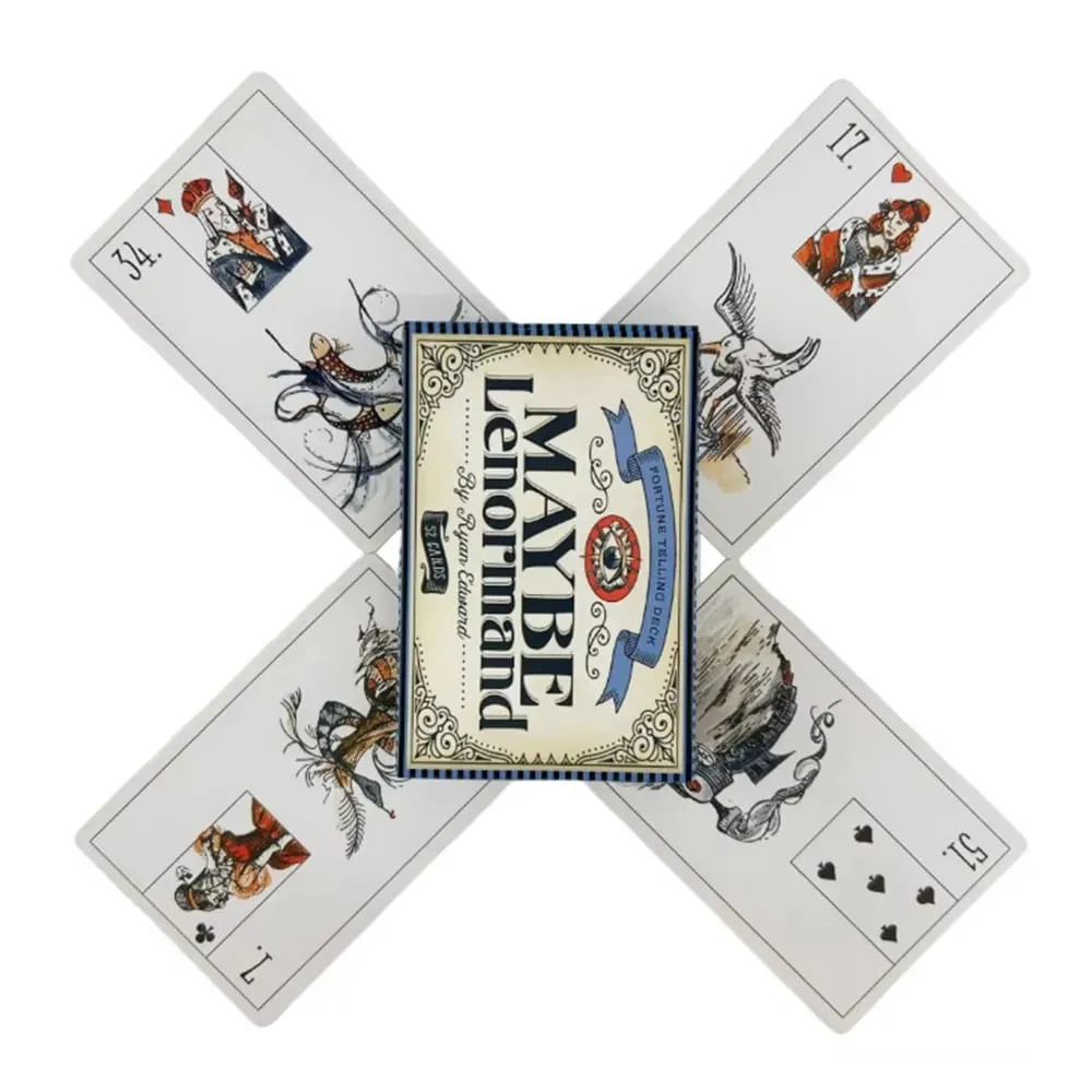 Maybe Lenormand Oracle Cards Deck For Family Party High Quality Fortune Telling Divination Tarot Deck Cards — image 2