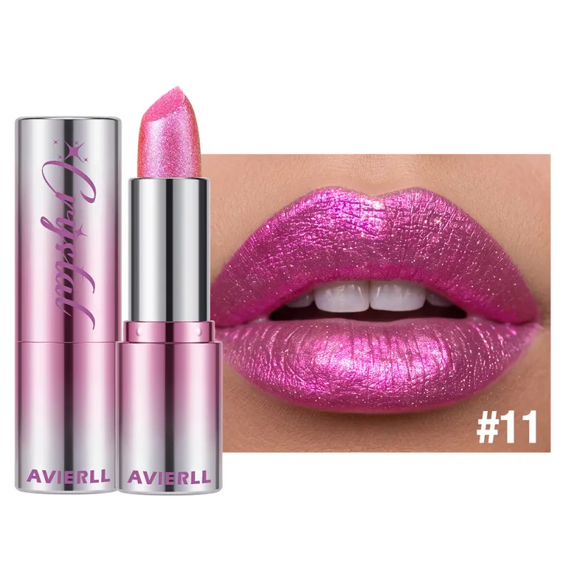 6 Color Polarised Shimmer Lipstick Metallic Pearlescent Pink Glitter Lipstick Waterproof Lasting Lip Tint Women Cosmetics Makeup — image 10