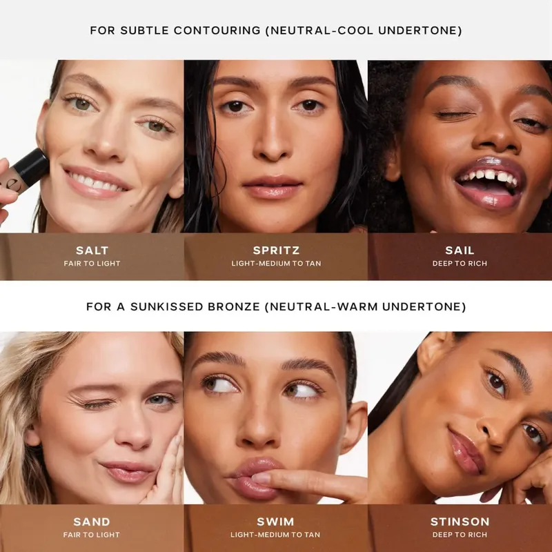 Saie Moisturizing Face Liquid Highlighter Bronzer Contouring Cream Serlahkan Shimmer Shine Illuminator Mudah Dipakai Solekan — image 7