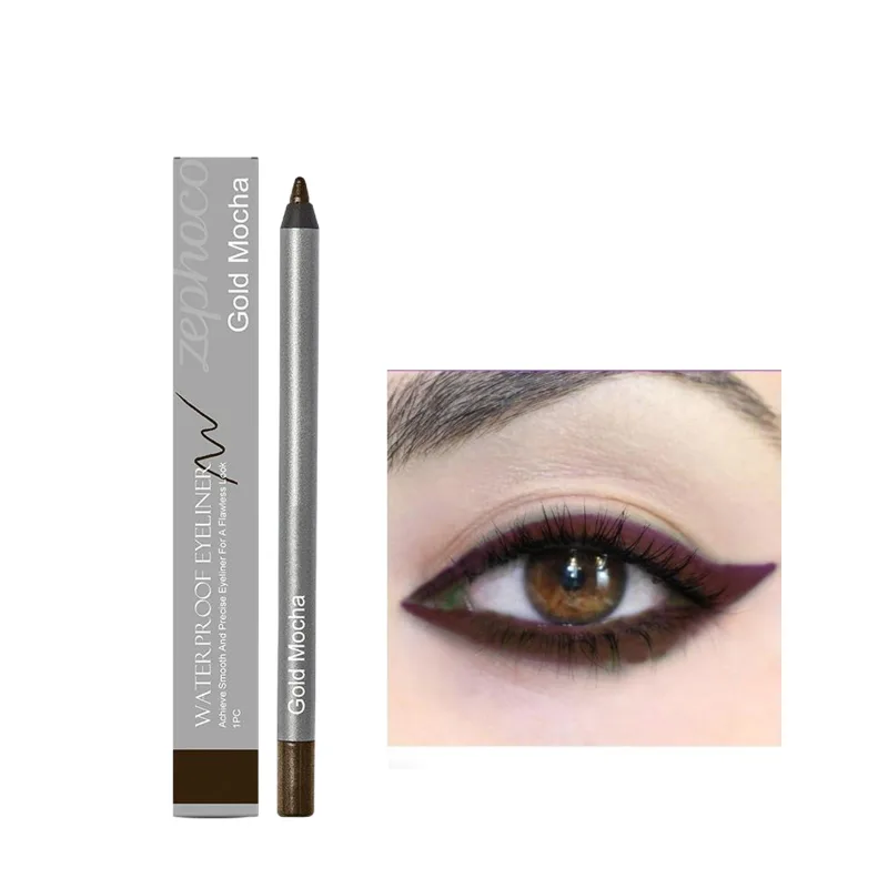 ปากกาอายไลเนอร์กันน้ำธรรมชาติ Outline Line Quick-Drying เริ่มต้น Eye แต่งหน้า Anti Smudge อายไลเนอร์แต่งหน้าเครื่องสำอาง — image 8