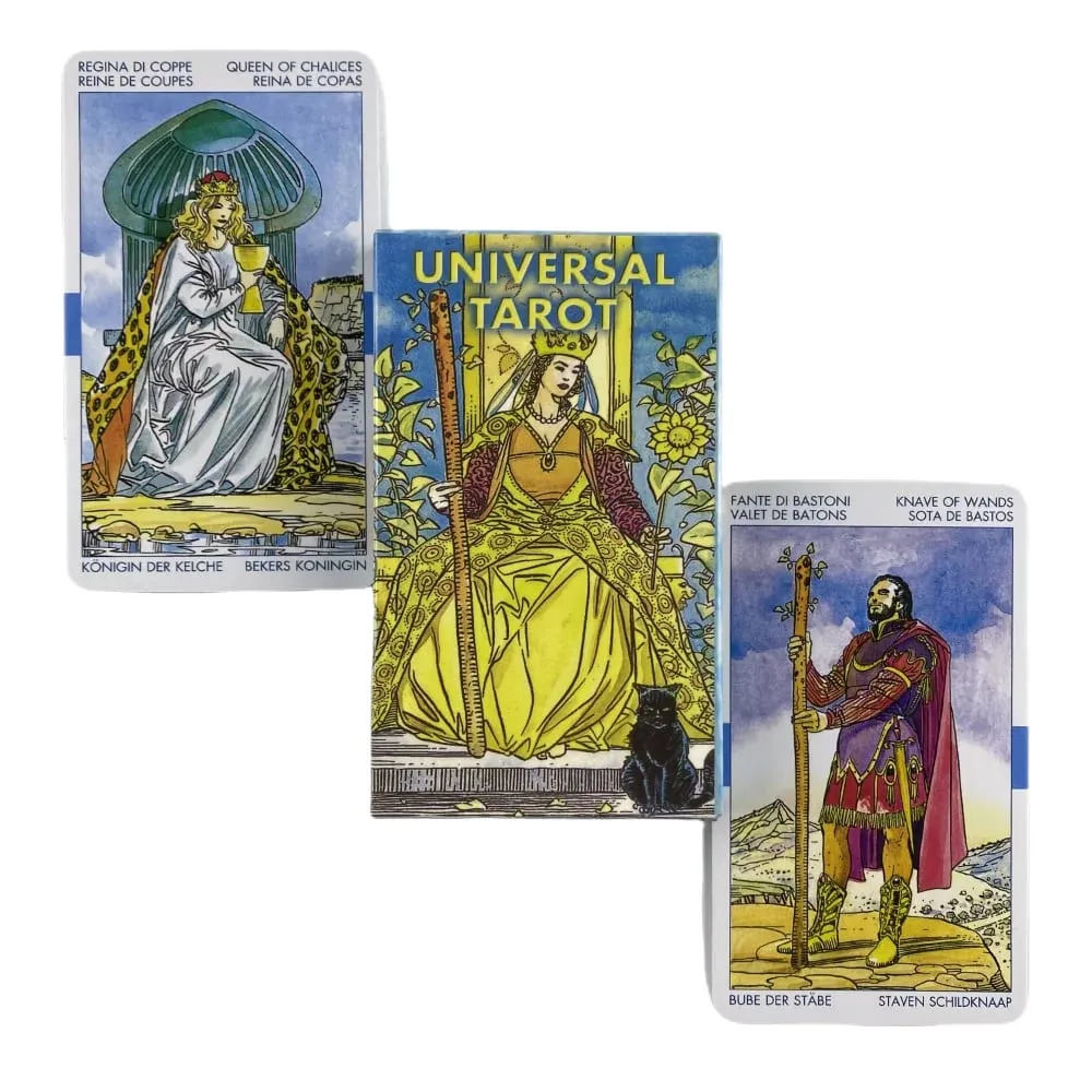 ไพ่ทาโรต์ของผู้ขับขี่สากล 78 สำรับ Oracle English Visions Divination Edition Borad เล่นเกม — image 1