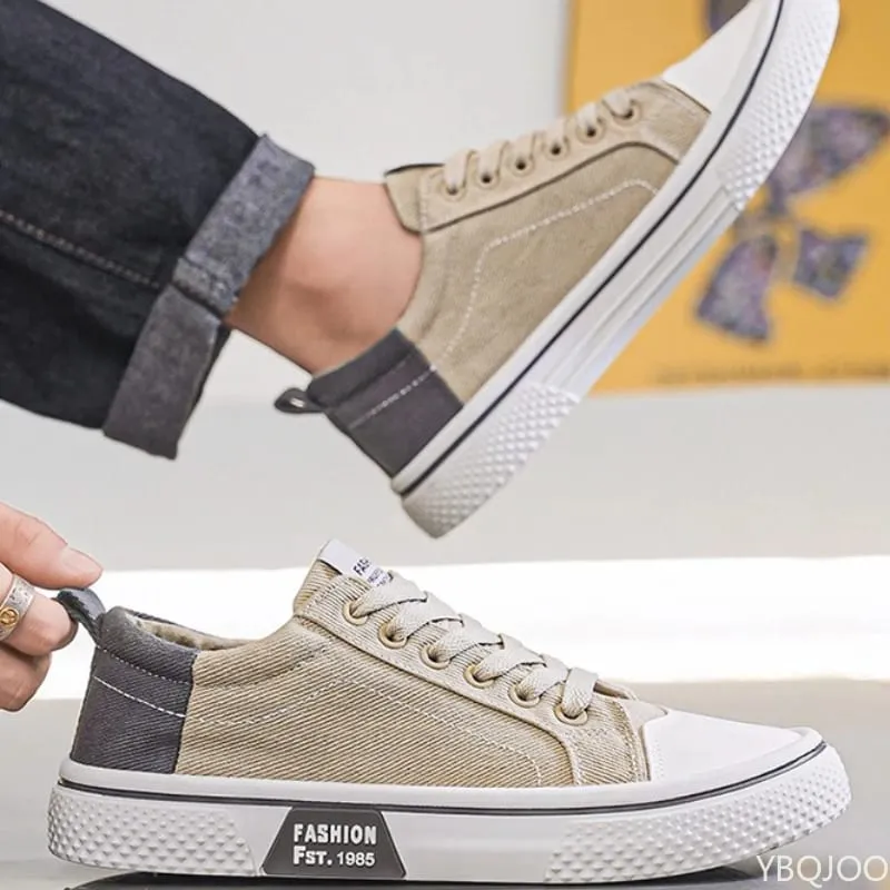 Scarpe di tela comode e alla moda estive nuove scarpe da tavolo versatili e traspiranti scarpe da uomo semplici con lacci con suola morbida — image 6