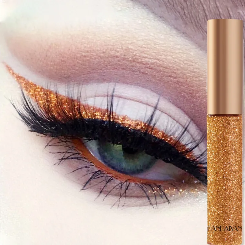 Glitzernder flüssiger Eyeliner-Stift, glitzerndes, hochglänzendes Pigment, Bühnendiamant-Lidschatten, langanhaltendes, wasserfestes Augen-Make-up — image 15