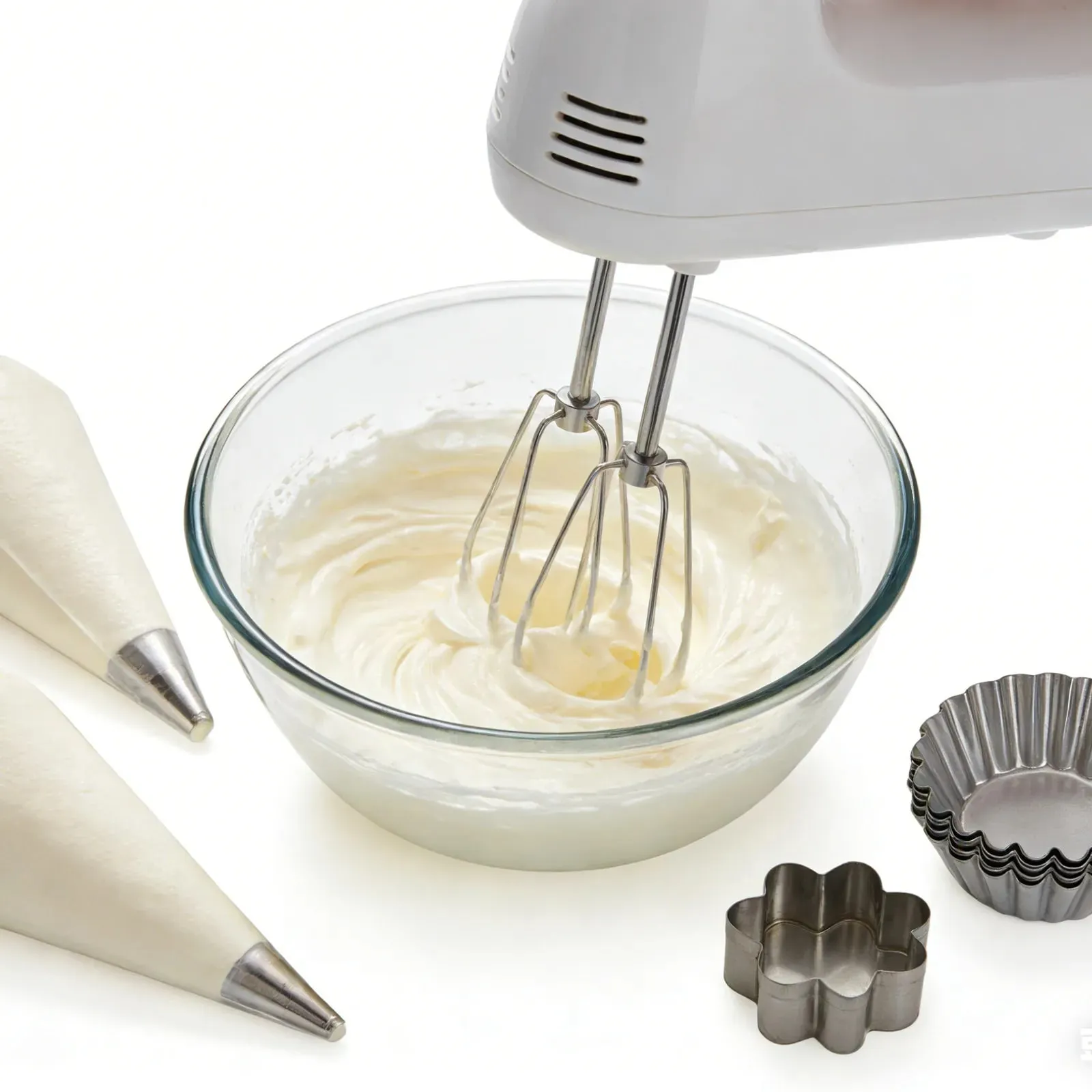 2-teiliger Edelstahl-Schneebesen-Ersatz für Handmixer – hocheffizienter Schneebesen-Aufsatz, leicht zu reinigende Schneebesen — image 6
