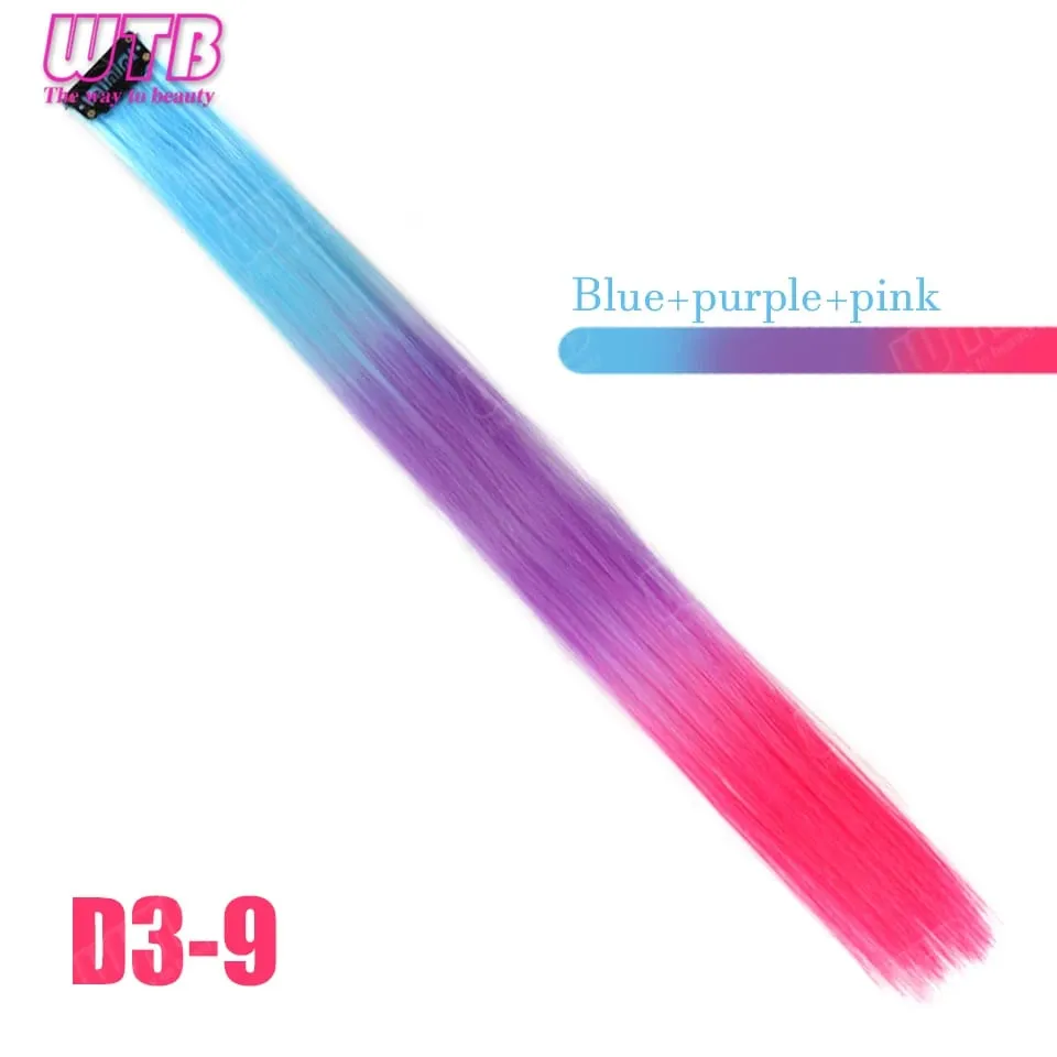 WTB ต่อผมสังเคราะห์สี BB คลิปต่อผมไล่ระดับสีสไตล์ไล่ระดับสีเหมาะสำหรับการสวมใส่ในชีวิตประจำวันของผู้หญิงและวันหยุด — image 14