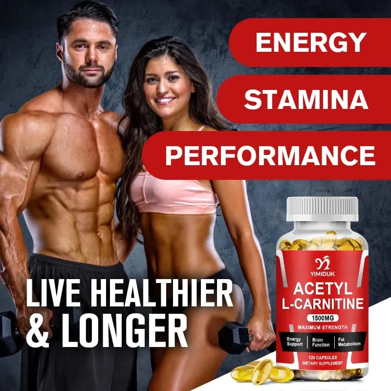 Buy 2 Get 2 Free! Pure Acetyl L-Carnitine Capsules Support Enhances Mental Clarity Mood & Learning Ability Cognitive Function — image 4