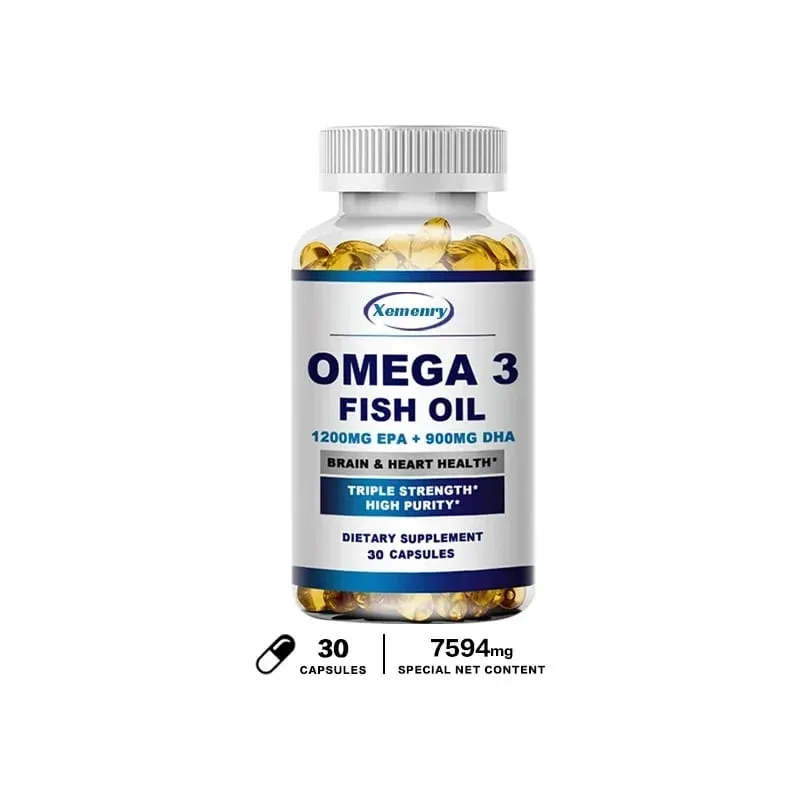 Huile de poisson oméga 3 - Avantages pour le système cardiovasculaire Protège la fatigue oculaire, la fonction cognitive et la capacité d'apprentissage — image 10