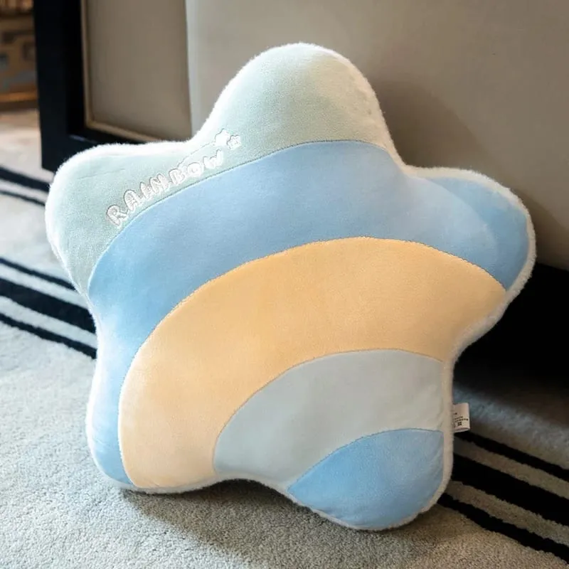 INS HOT Colore della caramella Nuvola Stella Peluche Cuscino Arcobaleno colorato Corona Cuscino Cuscino Divano Decorazione della casa Cuscino di tiro Giocattolo — image 21