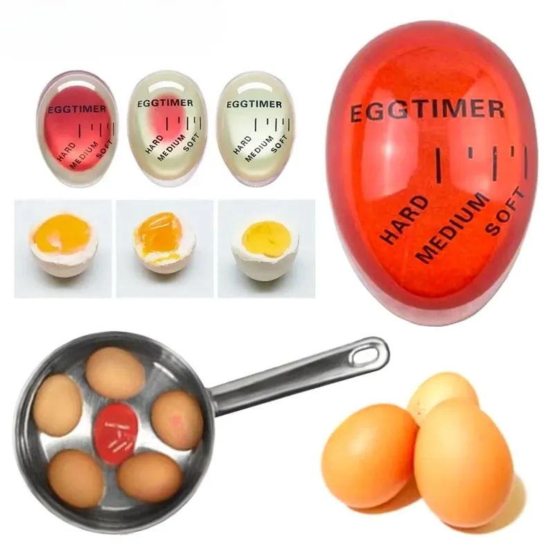 Mutfak için Yumurta Zamanlayıcı ve Çalar Saat - Mükemmel Yumuşak/Orta/Sert Haşlanmış Yumurta 3 Aşamalı Pişme Göstergeli Dekoratif Pişirme Aracı — image 8