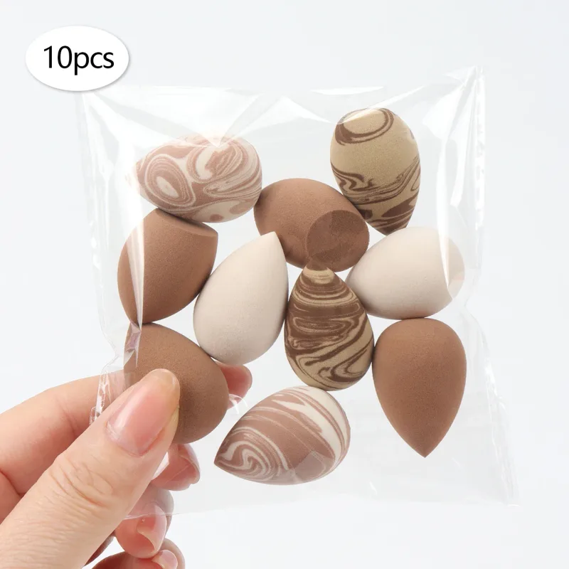 10/20/30/50/100 pièces Mini éponges de maquillage se dilatent lorsqu'elles sont exposées à l'eau peuvent être utilisées à la fois humides et sèches adaptées à tous les Types de peau
