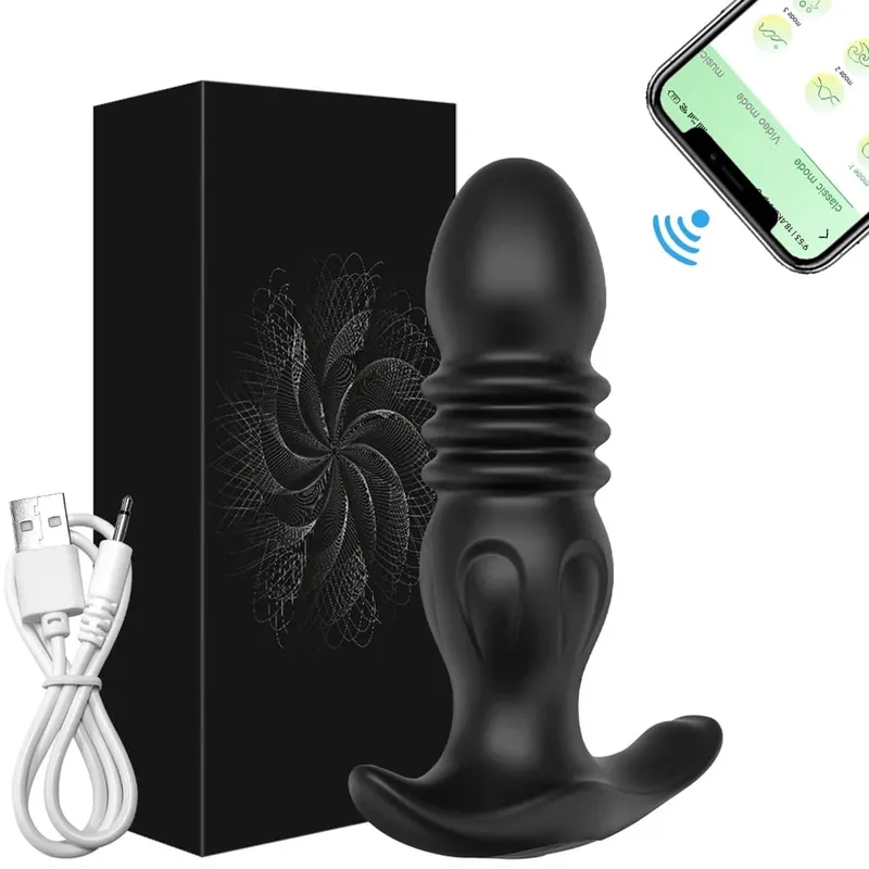 男士前列腺按摩器 APP 肛門振動器伸縮肛門塞前列腺刺激器性玩具男式推力肛塞 — image 14