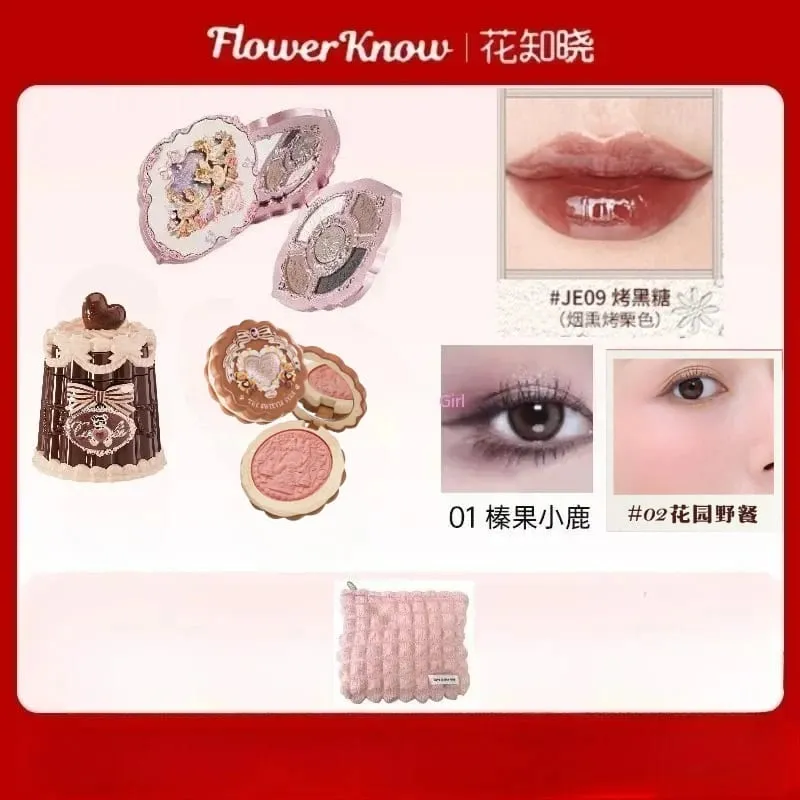 Flower Knows Set trucco Confezione regalo Farfalla Nuvola Spalla Cosmetici Rossetto Fard labbra Ombretto Borsa per trucco — image 17