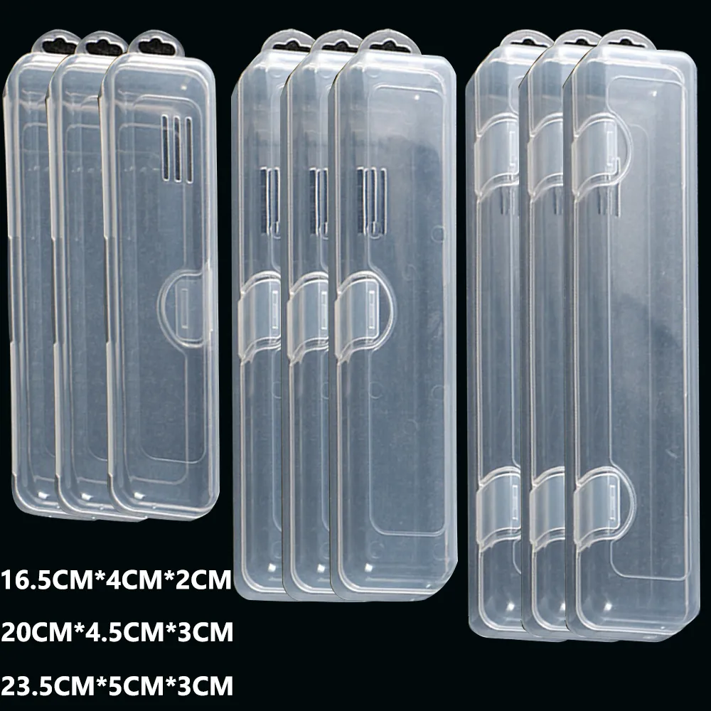 Scatola porta pennelli trasparente per trucco, plastica antipolvere, organizer per pennelli, contenitore leggero per stoviglie, strumenti di bellezza — image 1