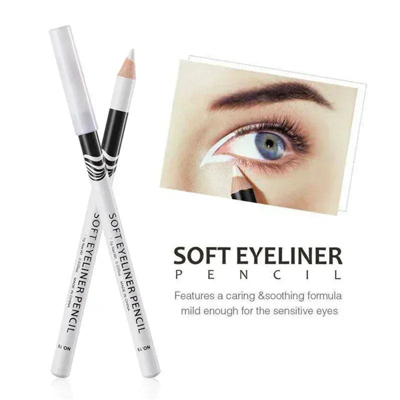 1PC Neue Weiß Eyeliner Make-Up Dauerhaft Glatte Einfach Zu Tragen Augen Aufheller Wasserdicht Mode Augen Liner Bleistifte Augen make-up-Tools — image 2