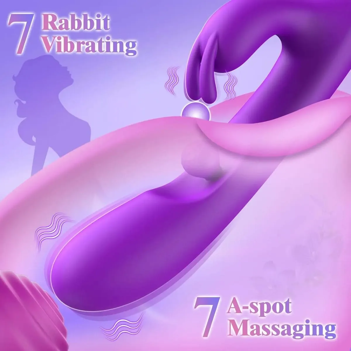 G Spot Dildo Vibrator 3 in 1 360° Rotation Powerful Clitoral Stimulator Soft Silicone Adults Product Sex Toy for Women Couple — image 4