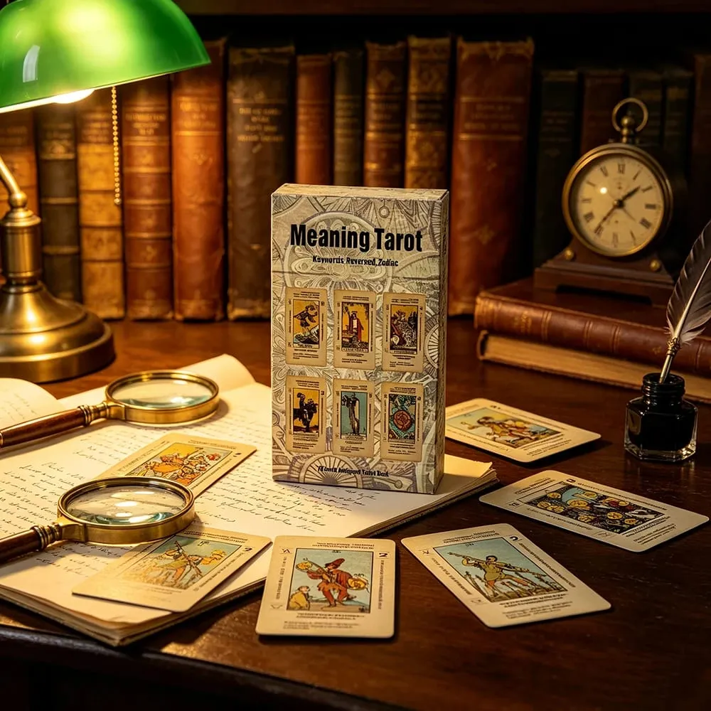Maksud Dek Tarot 78 Kad Dengan Kata Kunci Maksud Pada Kad Permainan Kad Ramalan Ramalan Untuk Pembaca Tarot Pemula — image 2
