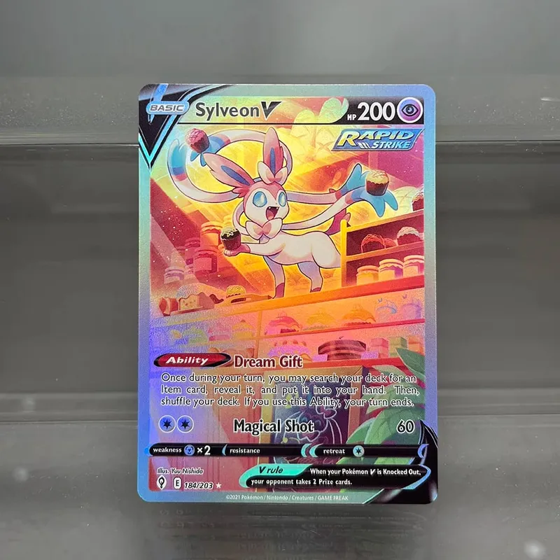 Folien-PKM-Einzelkarten, Pikachu Charizard EX, Bubble Mew, seltene Sammelkarten, PTCG-Regenbogen-Ersatzkarten — image 19