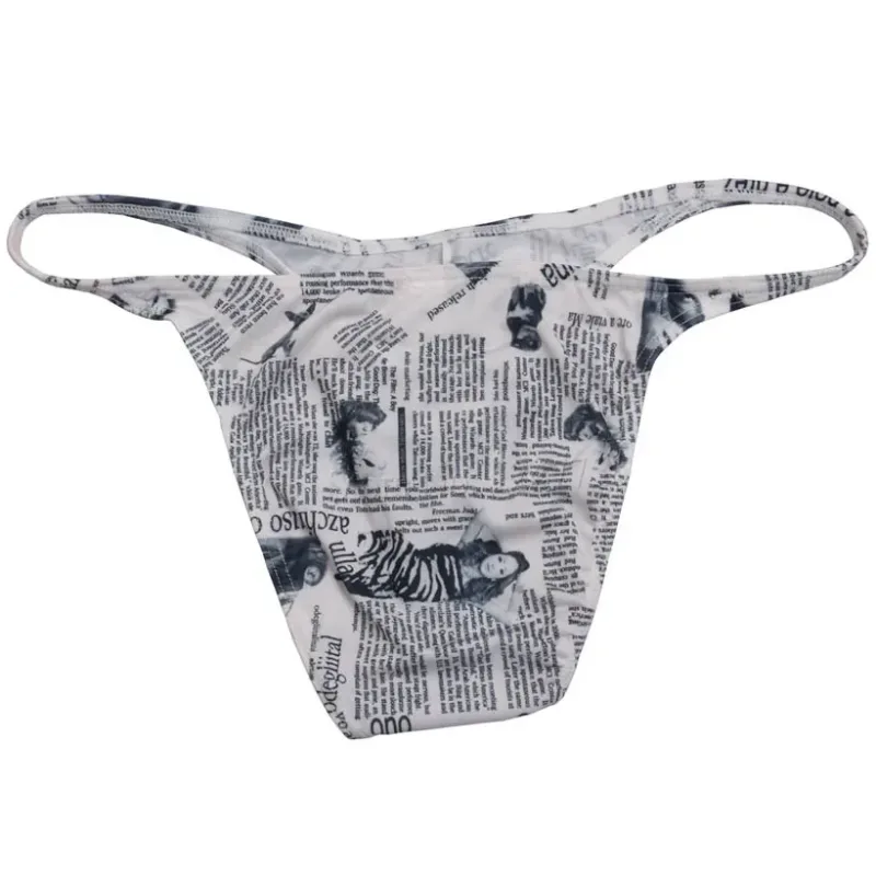 Sexy The Newspaper bedruckte Unterwäsche für Herren, Hosen, Bikini, Mini-Slips, superweiche und glatte Herren-Slips — image 8