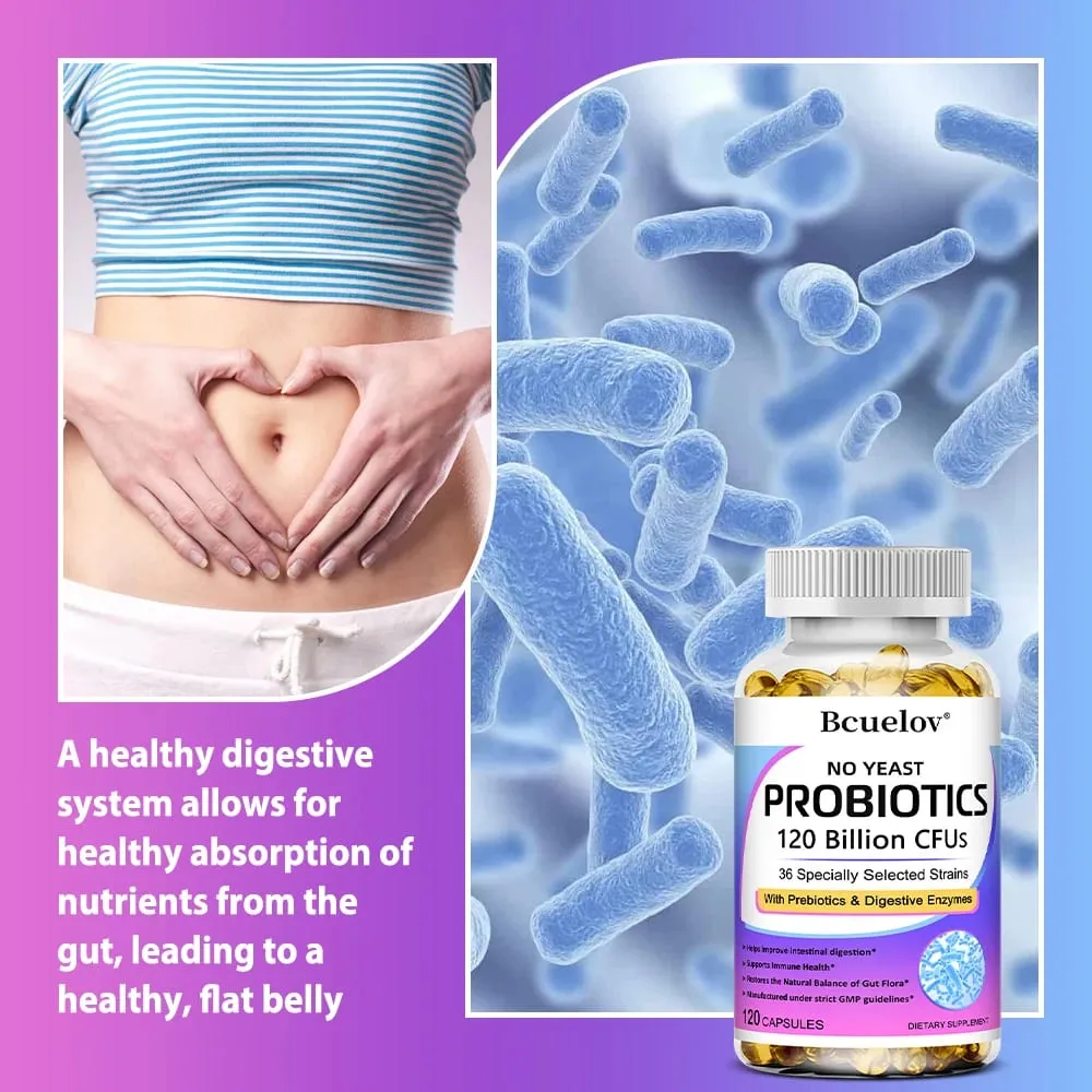 Probiotik Premium dengan Prebiotik dan Enzim Pencernaan Untuk Membantu Penghadaman dan Meningkatkan Sistem Imun - 120 Kapsul — image 4