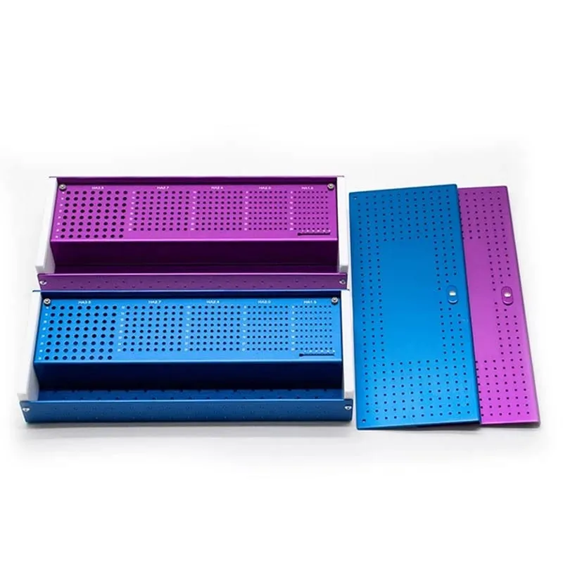 Haustier-Schraubenbox, Aluminiumlegierung, Sterilisationsbox, orthopädische Schraubeninstrumenten-Sterilisationsbox, Aufbewahrungskoffer, Make-up-Werkzeuge — image 6