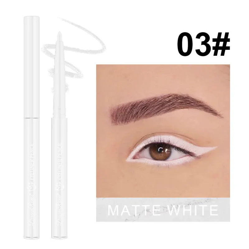 กันน้ำสีดำสีน้ำตาลอายไลเนอร์เจลดินสอ Matte Smooth Quick แห้งสวมใส่ง่าย Pearlescent อายแชโดว์ Eye Liner ปากกาแต่งหน้าสำหรับดวงตา — image 17