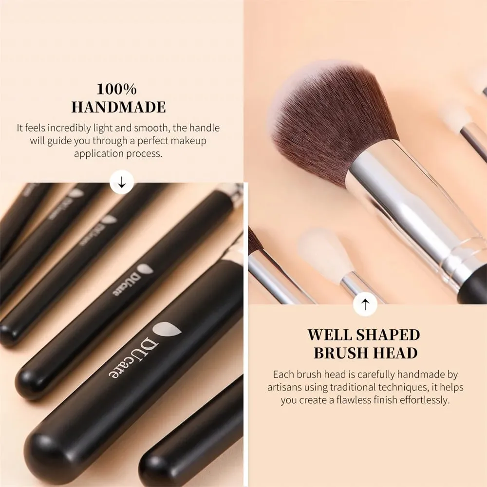 Sada profesionálních štětců na make-up DUcare 15-32 ks Sada štětců na make-up Syntetický podkladový pudr štětec s rozjasňovačem očních stínů — image 4