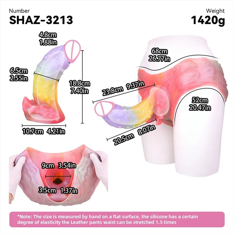 Strap On Cavallo lungo Guaina per dildo Imbracatura in silicone Mutandine per dildo Manicotto per pene indossabile Giocattolo adulto del sesso per uomini Preservativo riutilizzabile — image 24