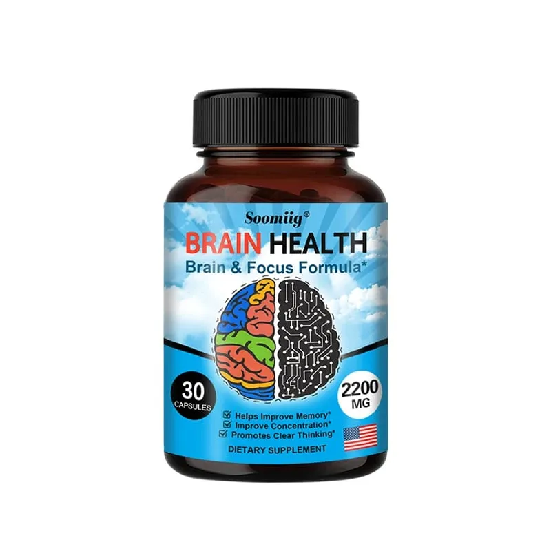 Kapsul Ginkgo Biloba 1200Mg Mendukung Fungsi Memori Otak dan Kewaspadaan Mental Suplemen Kesehatan Otak 30/60/120 Kapsul