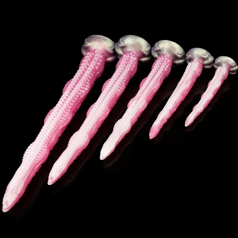 Long Tentacle Dildo 25.19 Inch Pink Monster Anal Dildos Powerful Suction Cup Anus Vaginal Stimulator Silicone Sex Toys — image 3