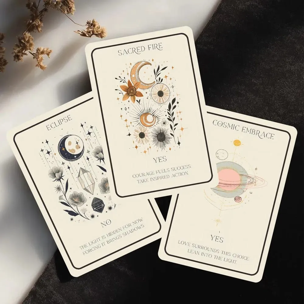 44 Card Deck 13x8 Celestial Oracle Cards Cosmic Guidance for Ultimate Personal Growth Card Game for Inspiration — image 1
