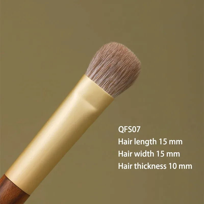 Weasel – pinceau de maquillage professionnel en poils de chèvre, pour fond de teint liquide, Blush, fabriqué à la main, manche court en bois de rose, 1 pièce — image 13