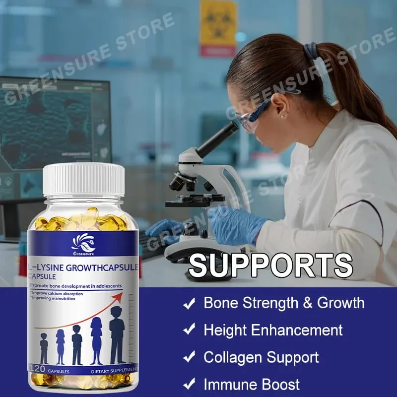 แคปซูลสนับสนุนฮอร์โมนการเจริญเติบโต - พร้อม L-Arginine และ GABA เพื่อการพัฒนาสุขภาพ — image 5